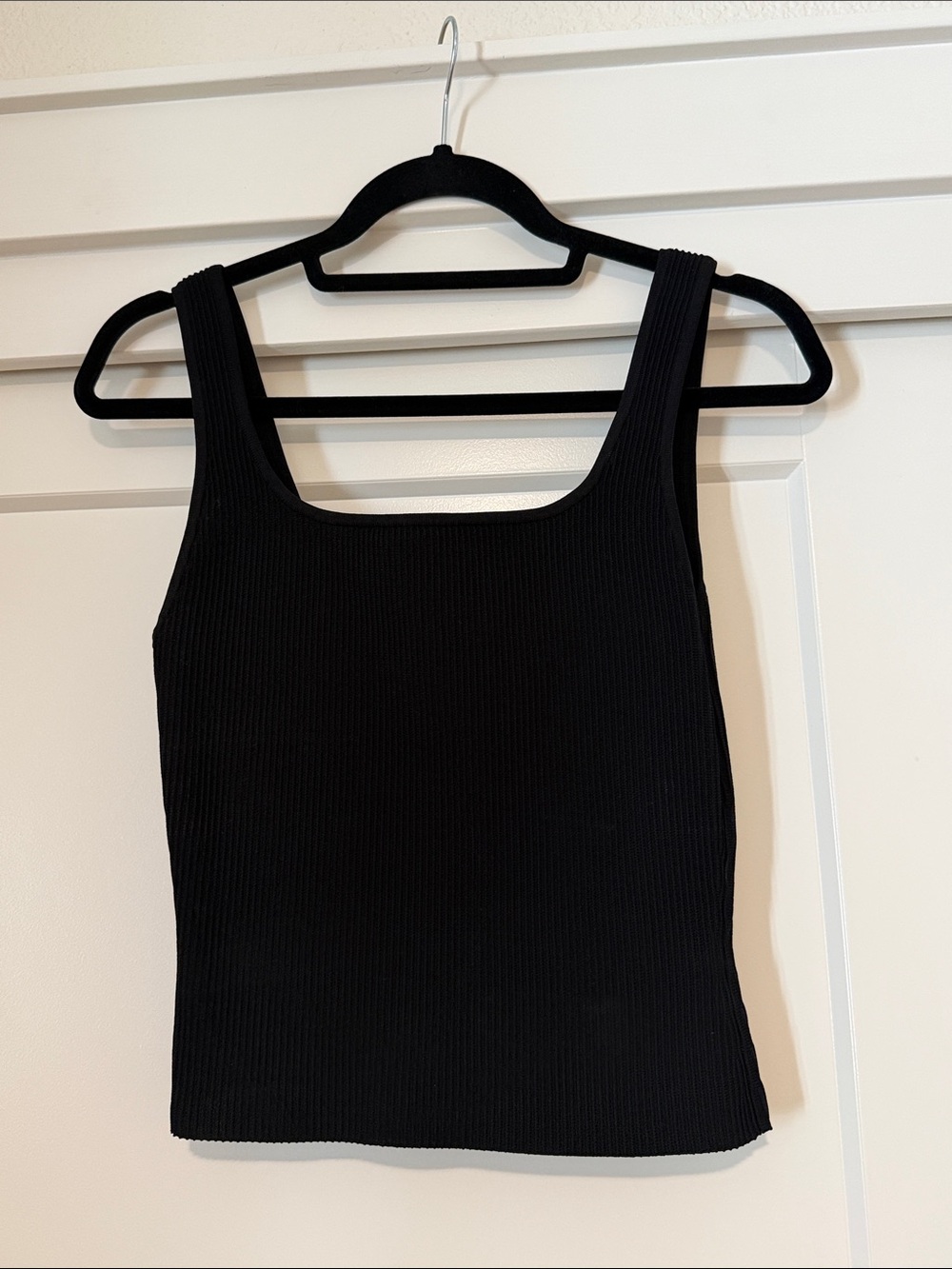 Aritzia Black Ribbed Tank Top